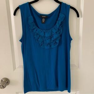 5 for $10 - Alfani Blue Ruffle Tank Top